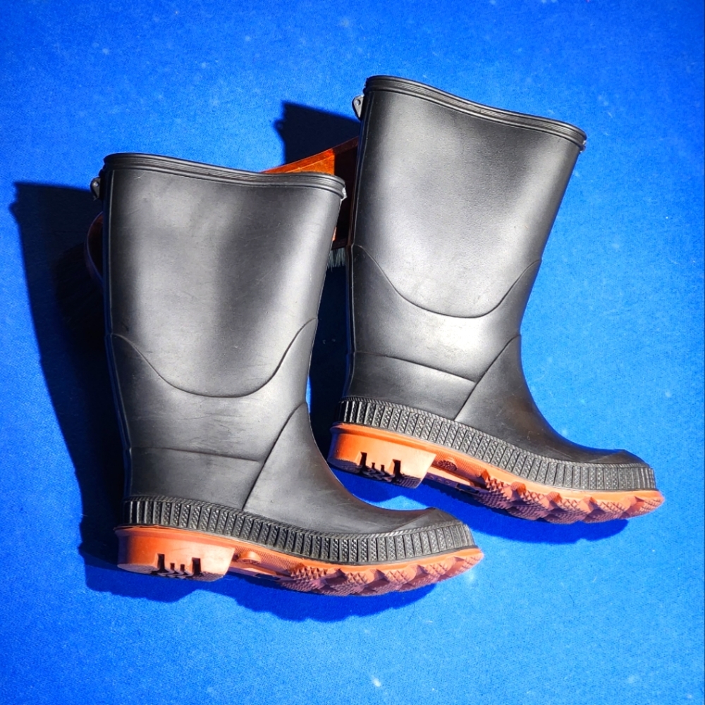 Wonder Nation Boys and Girls Unisex Chore Rain Boots SZ 11-12